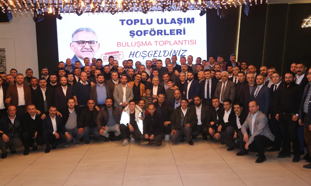 BÜYÜKKILIÇ, TOPLU ULAŞIM ŞOFÖRLERİ İLE BULUŞTU - Mega TV MRK39795-l