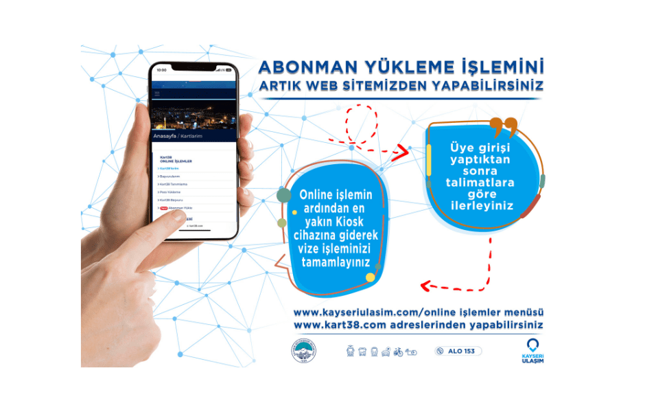BÜYÜKŞEHİR’DEN ONLİNE ‘ABONMAN KART’ YÜKLEME HİZMETİ - Mega TV Adsız tasarım