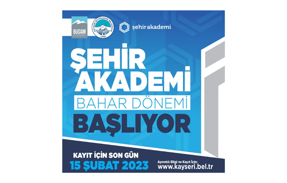 BÜYÜKKILIÇ: "BÜSAM ŞEHİR AKADEMİ 2023 BAHAR DÖNEMİ KAYITLARI BAŞLADI" - Mega TV Adsız tasarım