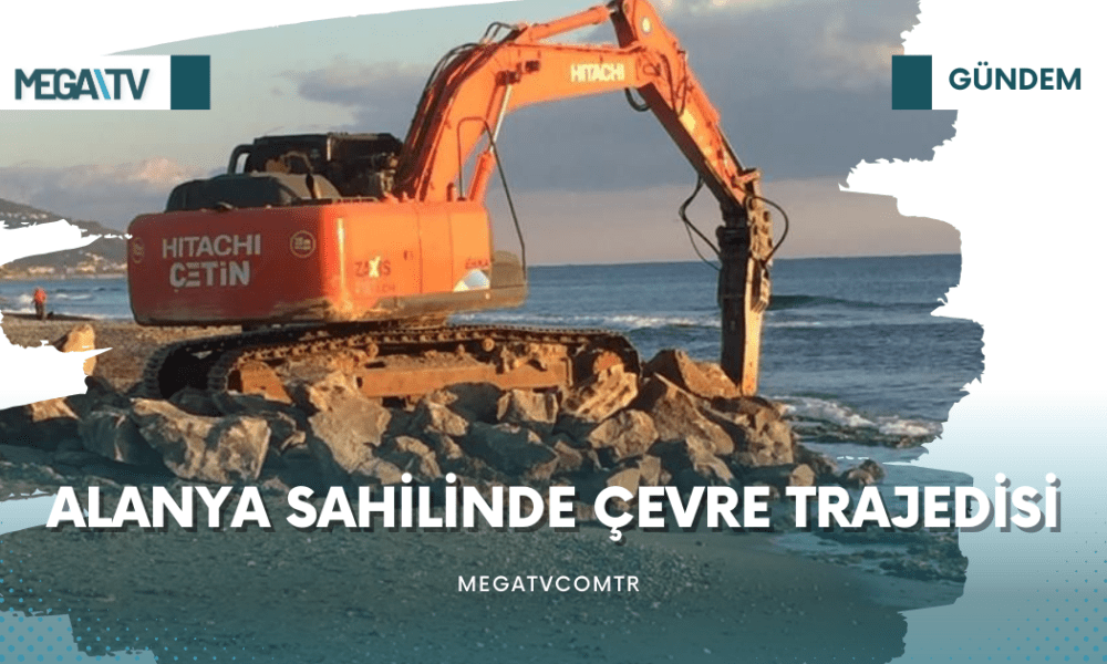 ALANYA SAHİLİNDE ÇEVRE TRAJEDİSİ - Mega TV tek satırlı haberler (1)