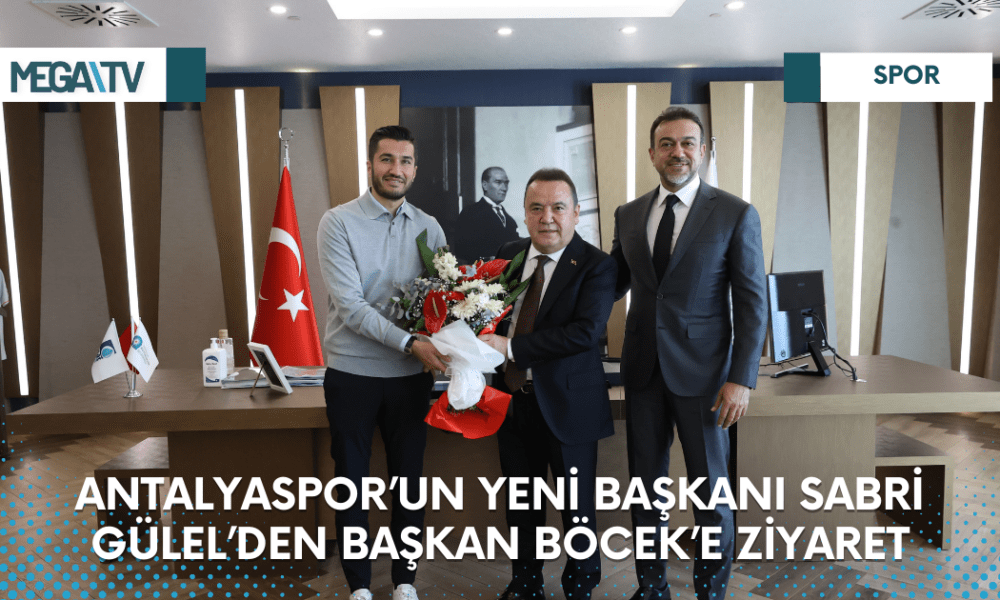 Antalyaspor’un yeni başkanı Sabri Gülel’den Başkan Böcek’e ziyaret - Mega TV Web Haber Şablon (30)