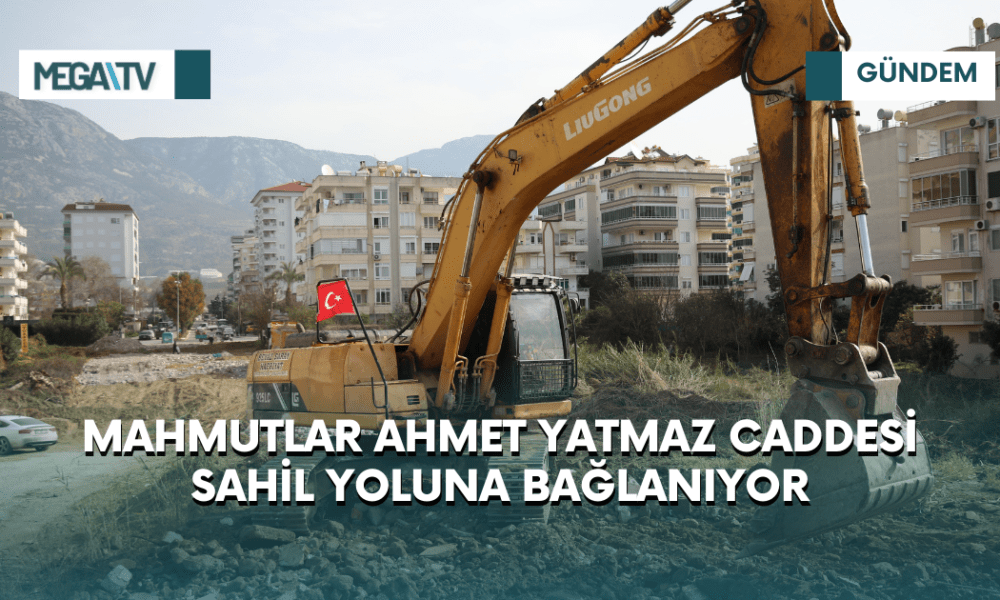 MAHMUTLAR AHMET YATMAZ CADDESİ SAHİL YOLUNA BAĞLANIYOR - Mega TV iki satırlı haberler (39)