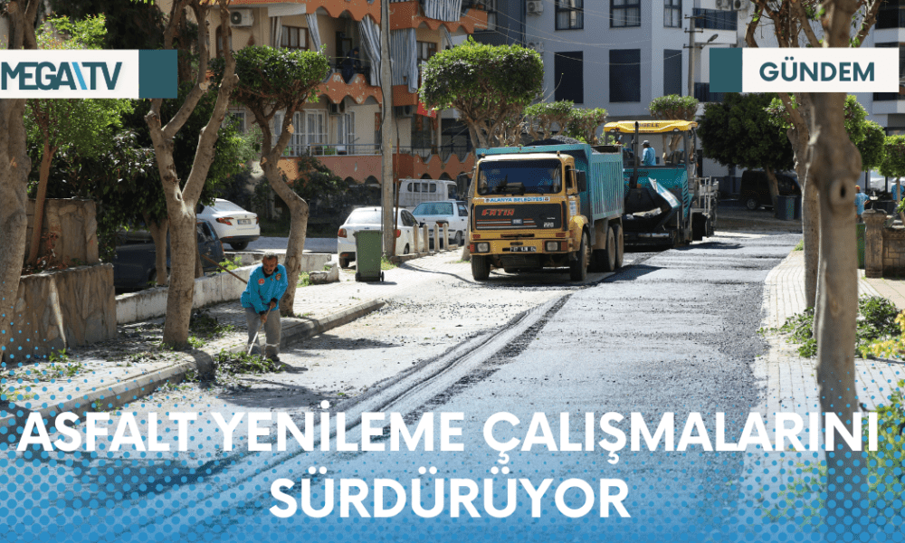 ASFALT YENİLEME ÇALIŞMALARINI SÜRDÜRÜYOR - Mega TV Web Haber Şablon - 2023-04-12T125654.502