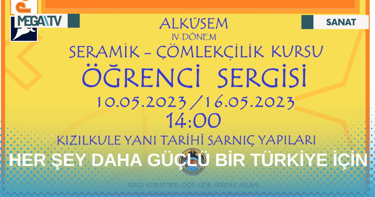 ALKÜ’LÜ KURSİYERLER ESERLERİNİ SERGİLEYECEK