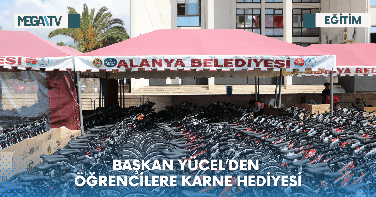 BAŞKAN YÜCEL’DEN ÖĞRENCİLERE KARNE HEDİYESİ
