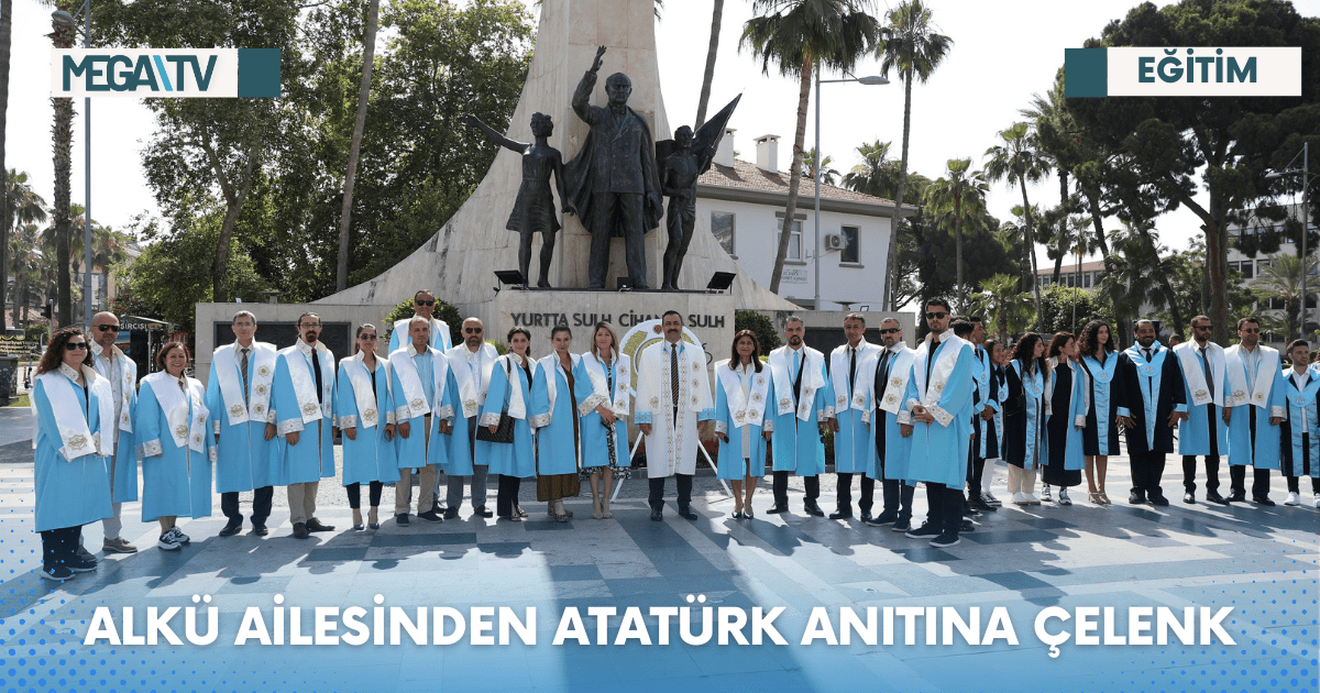 ALKÜ AİLESİNDEN ATATÜRK ANITINA ÇELENK
