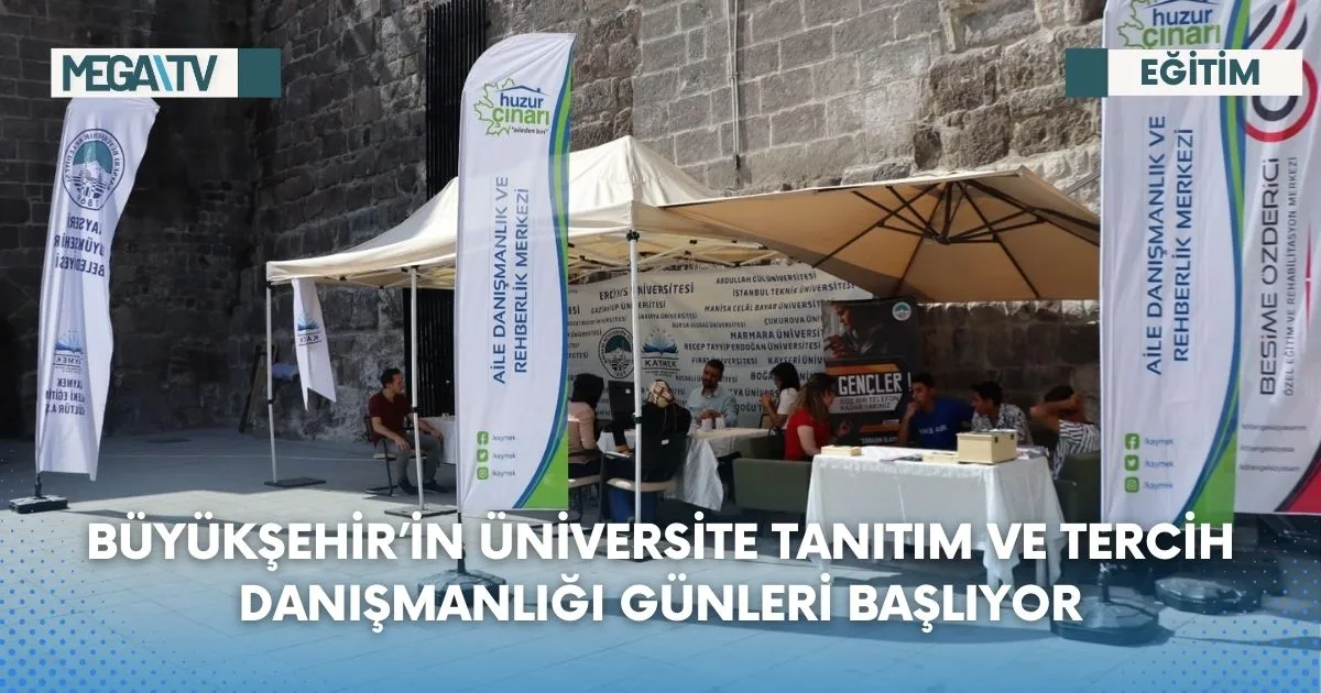 BÜYÜKŞEHİR’İN ÜNİVERSİTE TANITIM VE TERCİH DANIŞMANLIĞI GÜNLERİ BAŞLIYOR