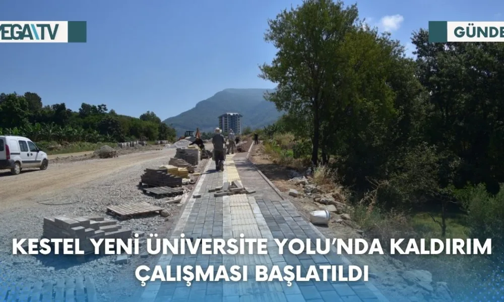 KESTEL YENİ ÜNİVERSİTE YOLU’NDA KALDIRIM ÇALIŞMASI BAŞLATILDI - Mega TV Web Haber Şablon (61)