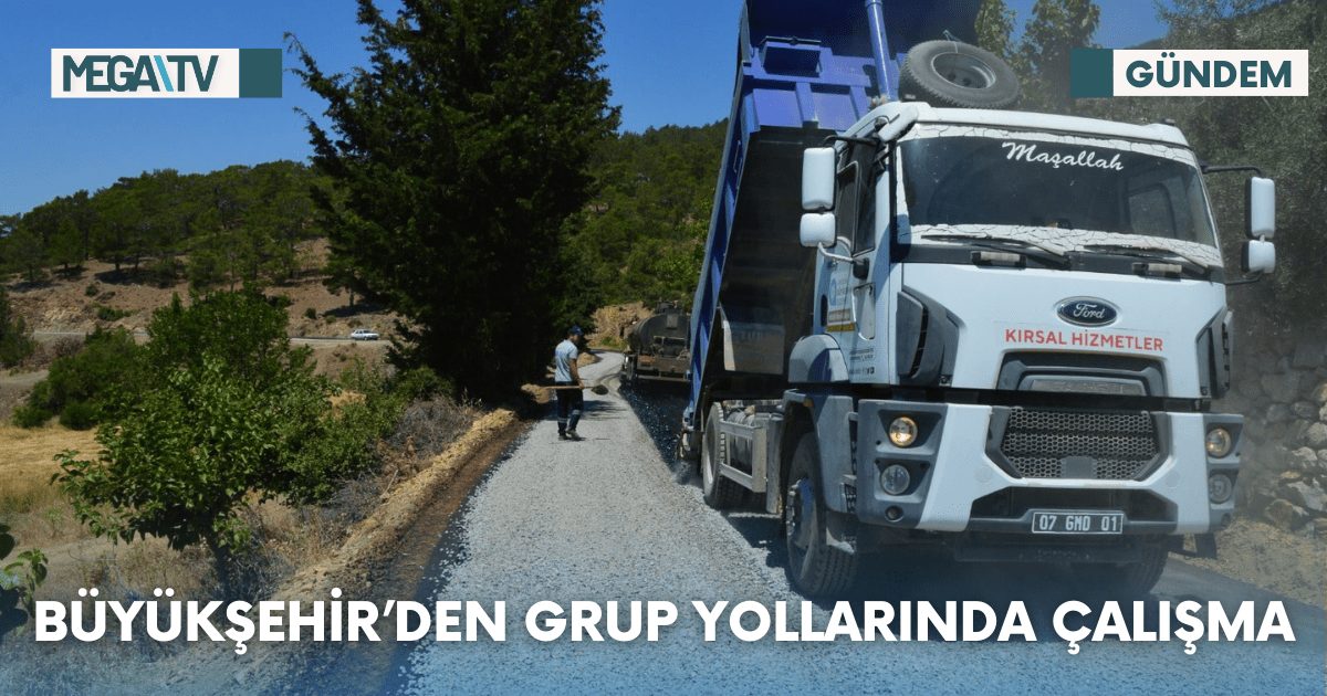 Büyükşehir’den grup yollarında çalışma