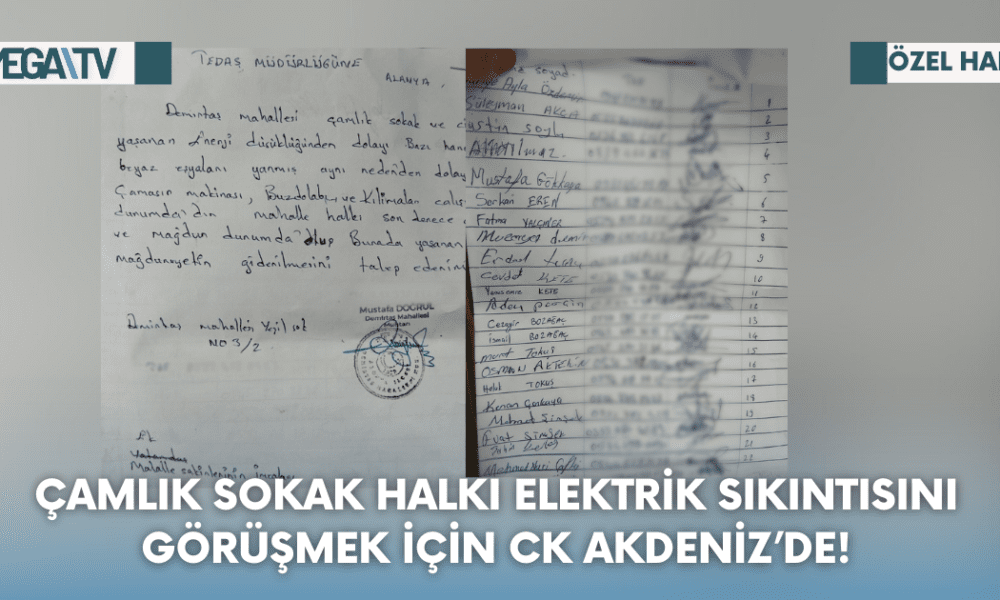 Çamlık Sokak Halkı Elektrik Sıkıntısını Görüşmek İçin CK Akdeniz’de! - Mega TV Web Haber Şablon - 2023-08-16T131925.159