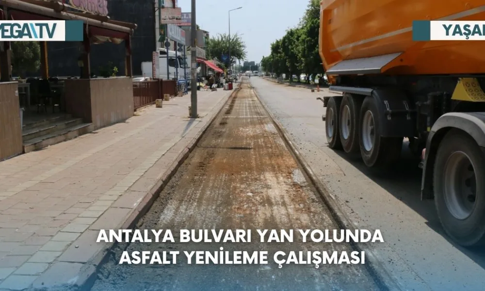 Antalya Bulvarı Yan Yolunda Asfalt Yenileme Çalışması - Mega TV Web Haber Şablon (60)