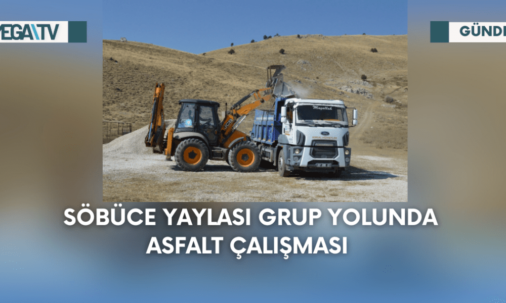 Söbüce Yaylası Grup Yolunda Asfalt Çalışması - Mega TV Web Haber Şablon - 2023-09-04T125457.464