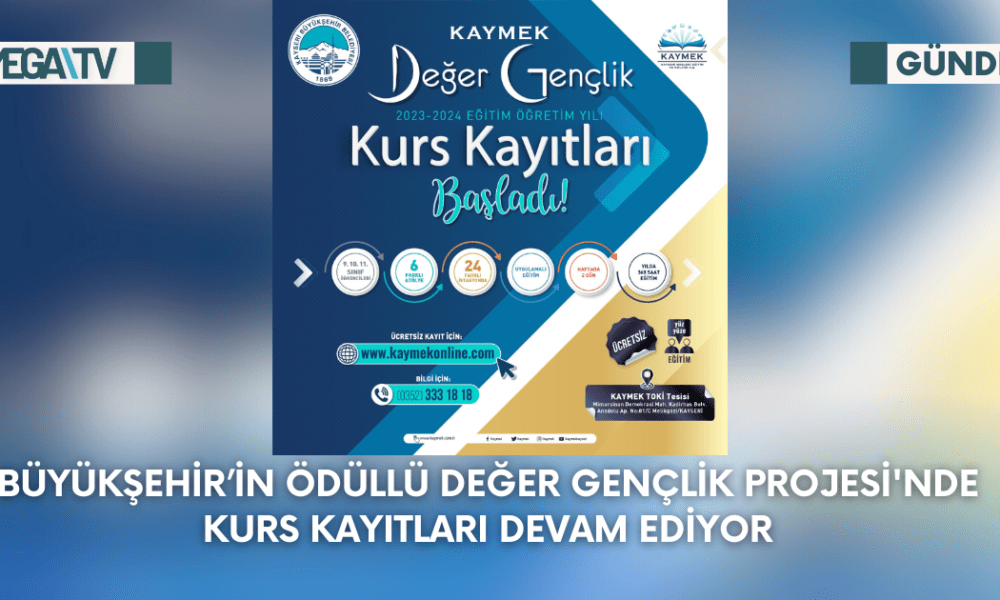 Büyükşehir'in Ödüllü Değer Gençlik Projesinde Kurs Kayıtları Devam Ediyor - Mega TV Web Haber Şablon - 2023-09-06T102338.160