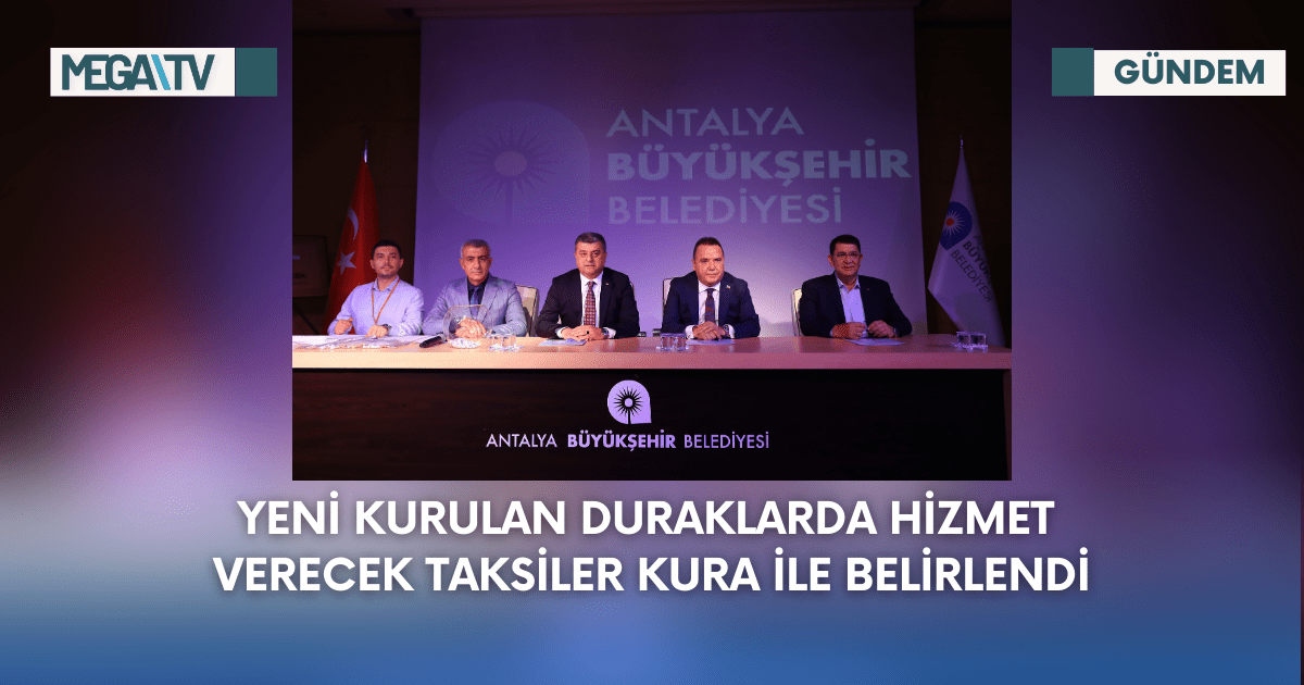 Yeni Kurulan Duraklarda Hizmet Verecek Taksiler Kura İle Belirlendi