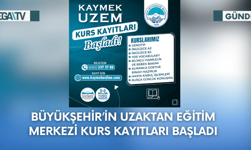BÜYÜKŞEHİR’İN UZAKTAN EĞİTİM MERKEZİ KURS KAYITLARI BAŞLADI - Mega TV Web Haber Şablon - 2023-09-22T152227.896