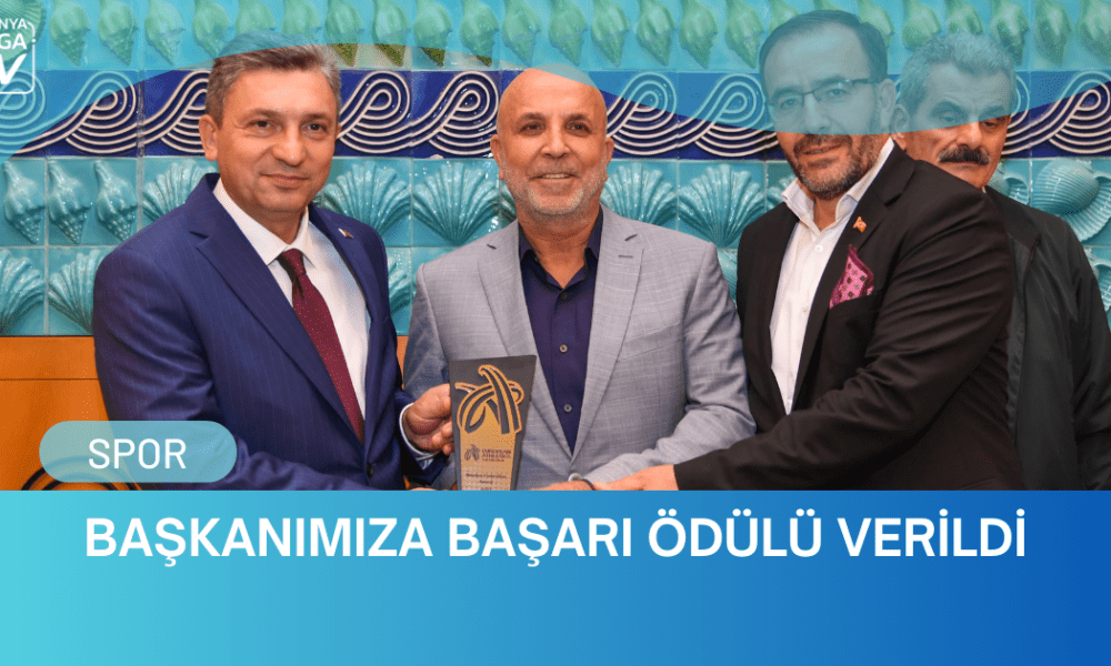 Başkanımıza Başarı Ödülü Verildi - Mega TV WEBSİTE ŞABLON (1)