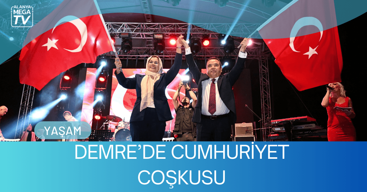 Demre’de Cumhuriyet coşkusu