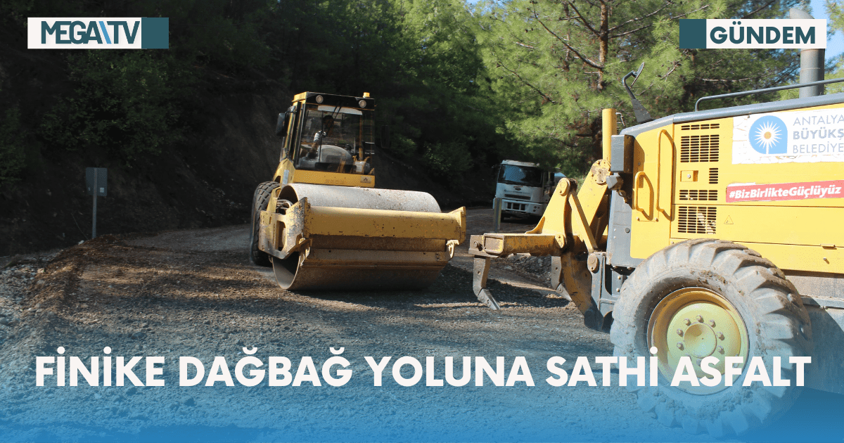 Finike Dağbağ Yoluna Sathi Asfalt