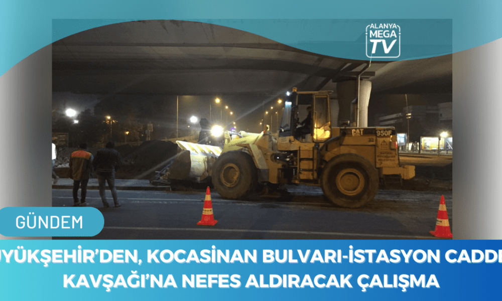 Büyükşehir'den, Kocasinan Bulvarı-İstasyon Caddesi Kavşağı'na Nefes Aldıracak Çalışma - Mega TV WEBSİTE ŞABLON - 2023-11-24T160655.147