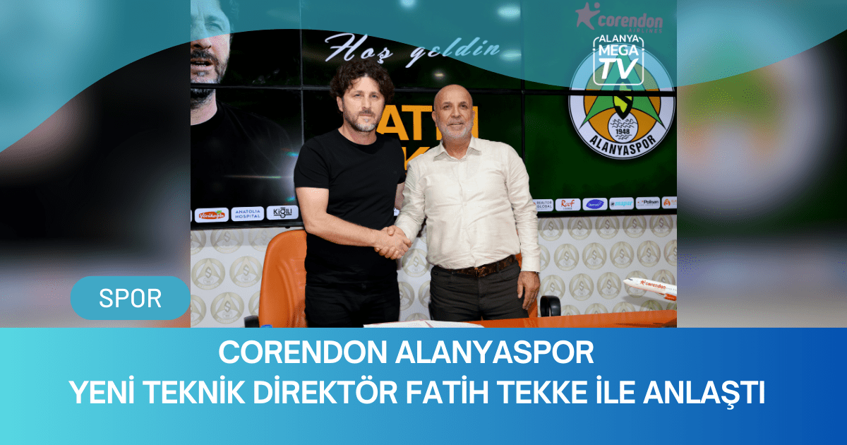 Corendon Alanyaspor  Yeni Teknik Direktör  Fatih Tekke İle Anlaştı