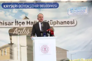 Kayseri’de Yeşilhisar İlçe Halk Kütüphanesi açıldı - Mega TV 5 w 1 - Mega TV