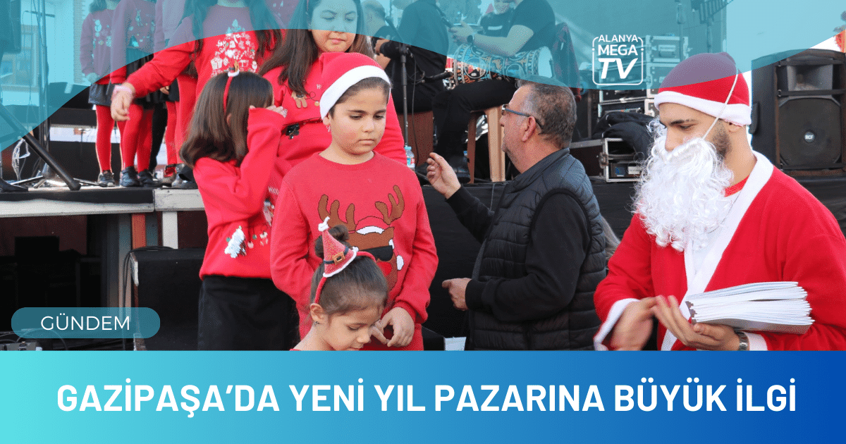 Gazipaşa’da Yeni Yıl Pazarına Büyük İlgi