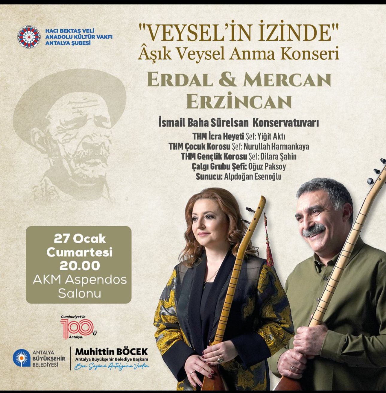 Aşık Veysel anılacak - Mega TV Erdal Mercan Erzincan konser