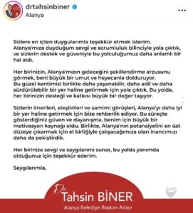 Biner’den teşekkür - Mega TV IMG 6621 - Mega TV