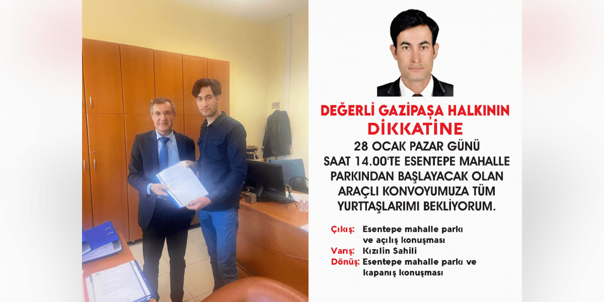 Aday Ülker’den konvoya davet