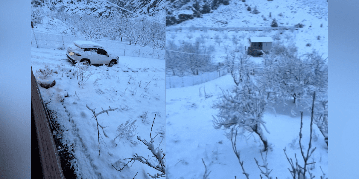 Alanya’da kar mahsur bıraktı!