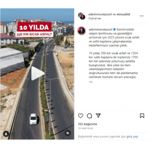 Halk asfalt belediyeciliği istemiyor! - Mega TV Instagram Sablon 2024 01 04T121821.443 - Mega TV