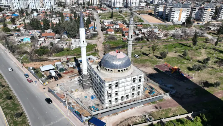 Antalya Büyükşehir Belediyesi Güneş Mahallesi Cami Projesi İnşaatında Sona Yaklaşıyor