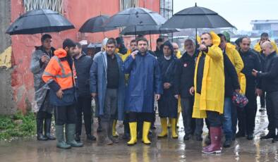 Tütüncü, sel bölgesinde inceleme yaptı