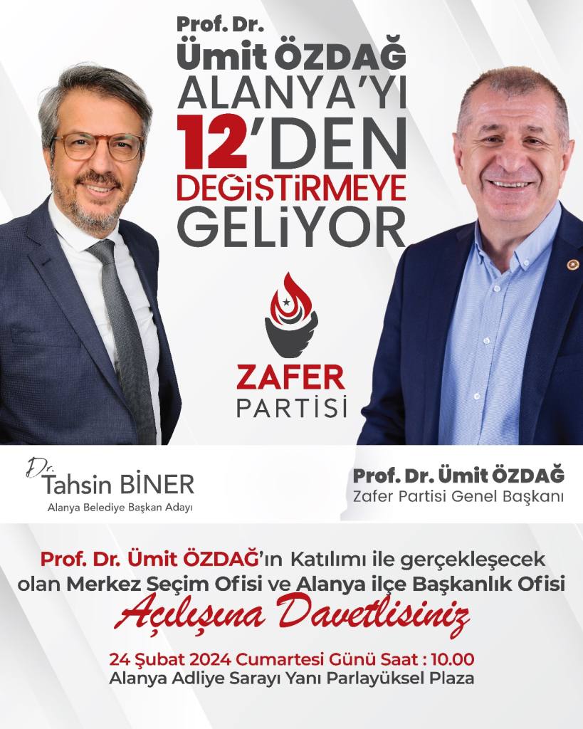 Ümit Özdağ, Alanya’ya geliyor - Mega TV WhatsApp Image 2024 02 22 at 16.57.45 - Mega TV