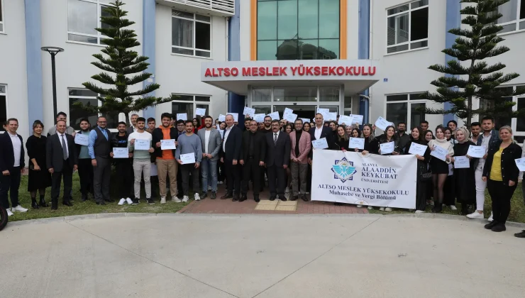 Başarı ve Heyecan: ALTSO Öğrencilerine Muhasebe Sertifikaları