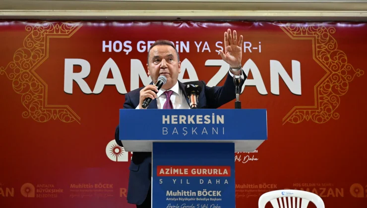 Başkan Böcek’e Aksu’da yoğun ilgi