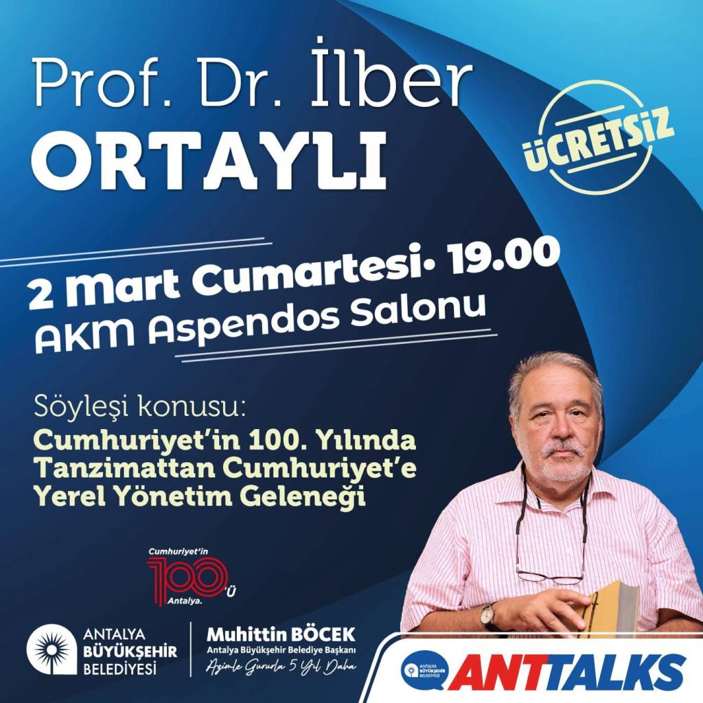 ANTTALKS’ın konuğu İlber Ortaylı - Mega TV Ilber Ortayli afis - Mega TV