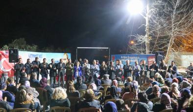 Koru’da miting gibi toplantı