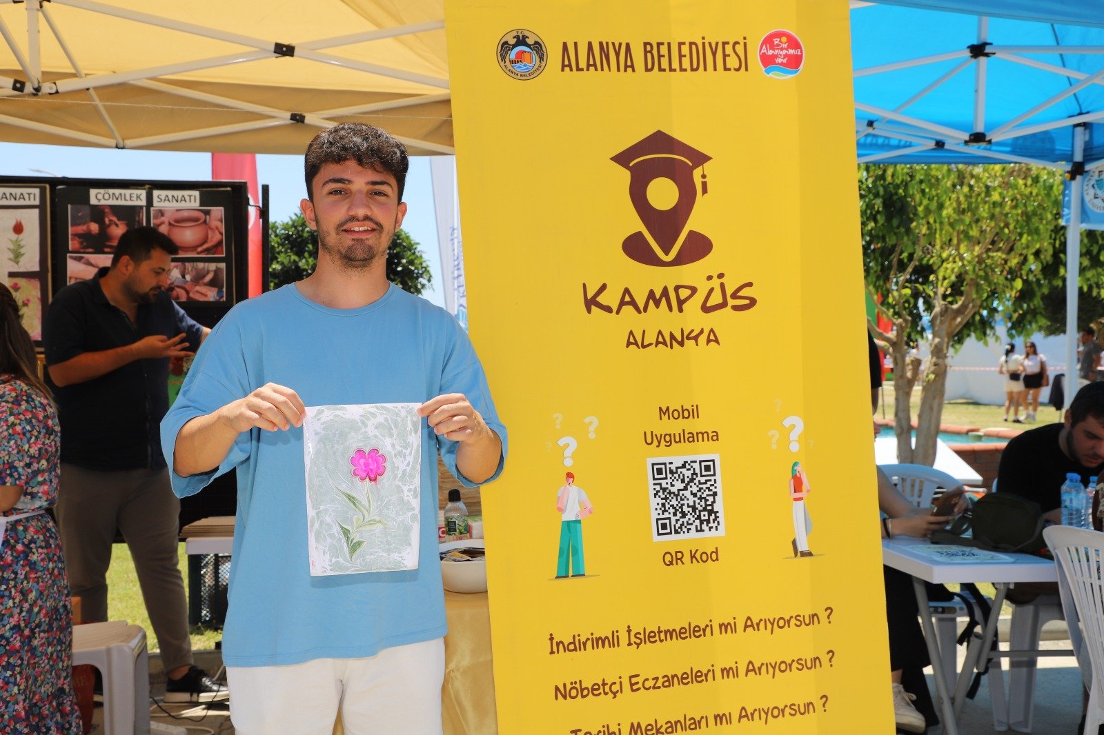 Alanya Belediyesi Üniversitesi Öğrencileri Bahar Şenliğinde Sanatla Buluşturuldu