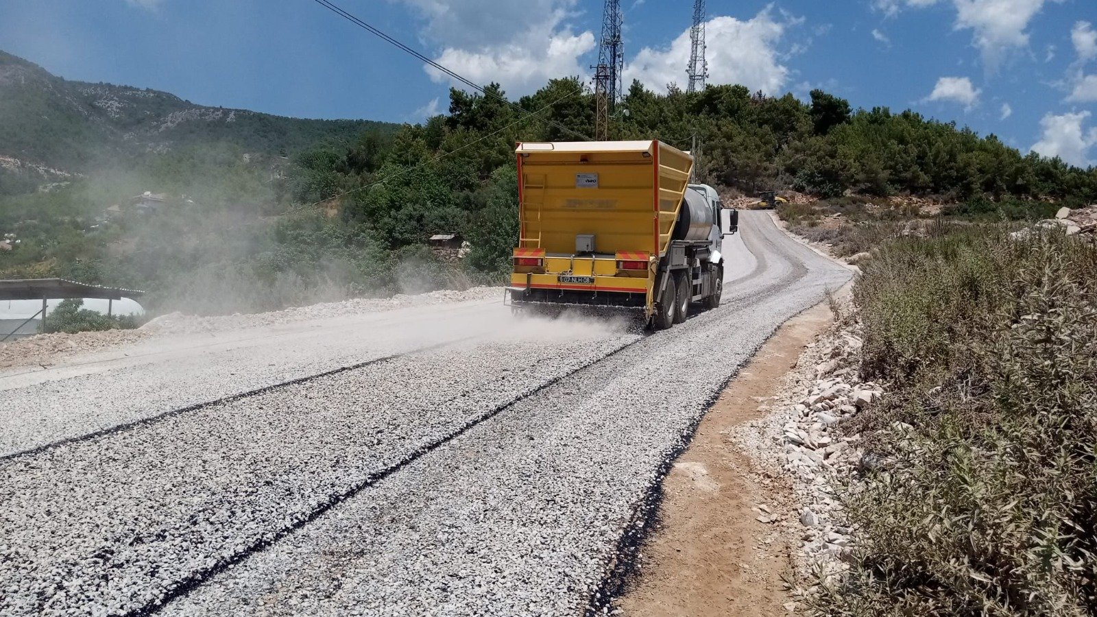 Alanya Belediyesi’nden asfalt çalışması