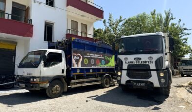 Alanya’da çöp ev temizlendi