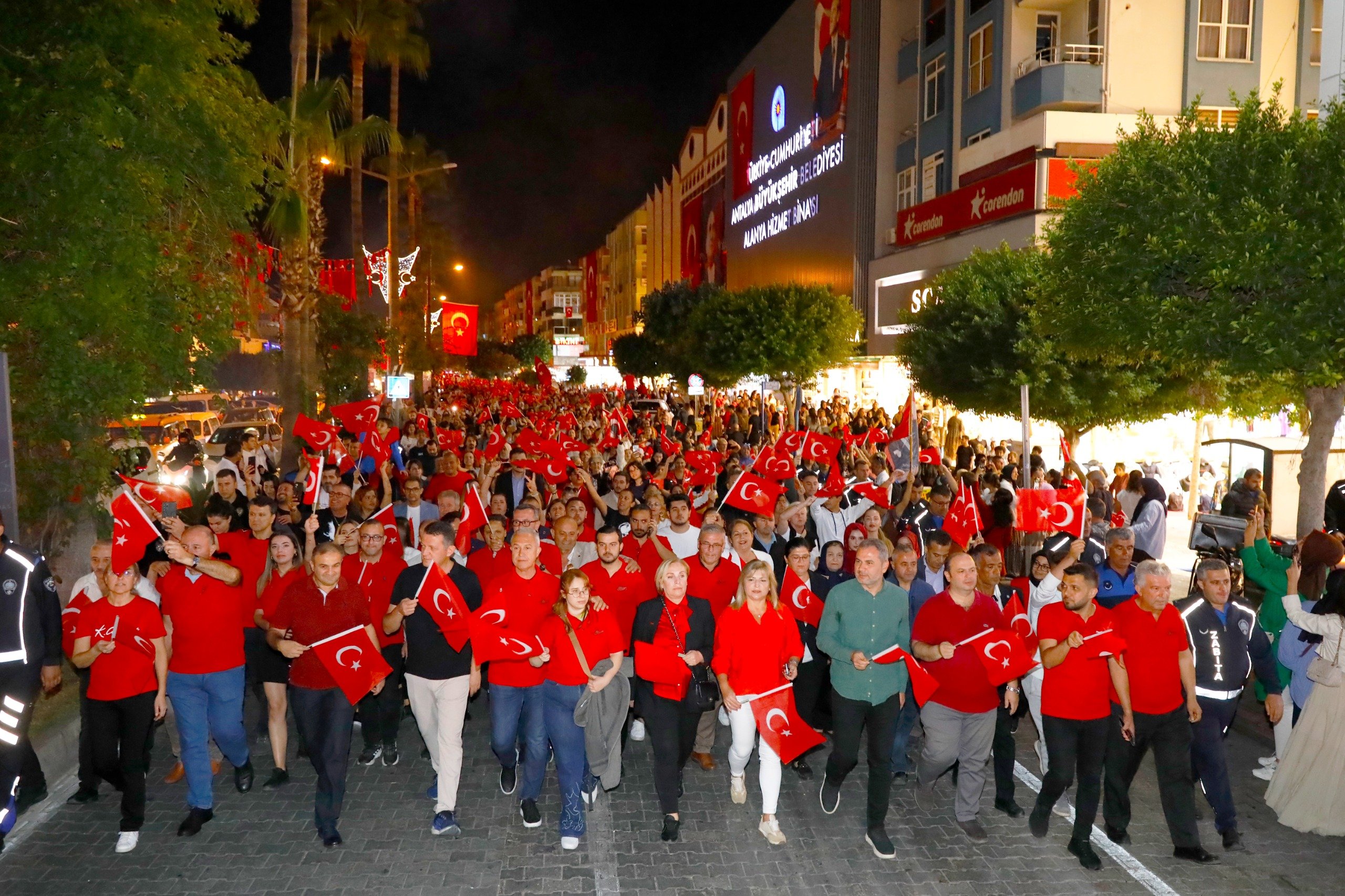 Alanya’da Cumhuriyet Bayramı Coşkusu