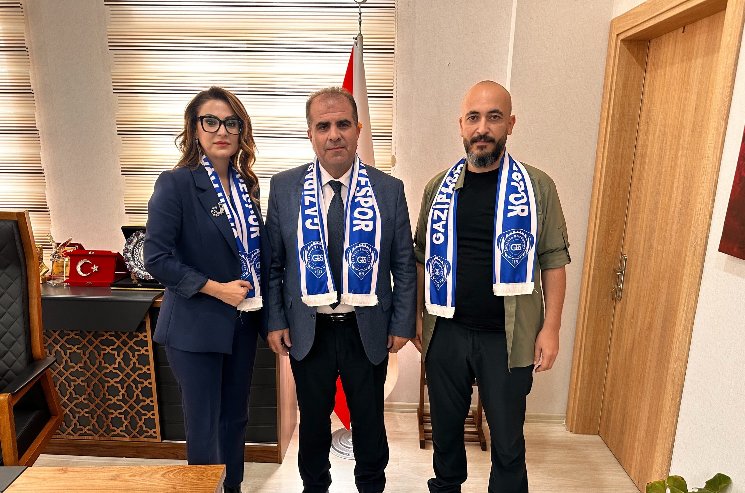 Gazipaşa Belediyespor Kulübü Yönetiminden, Emniyet Müdürü Kayhan’a Özel Ziyaret