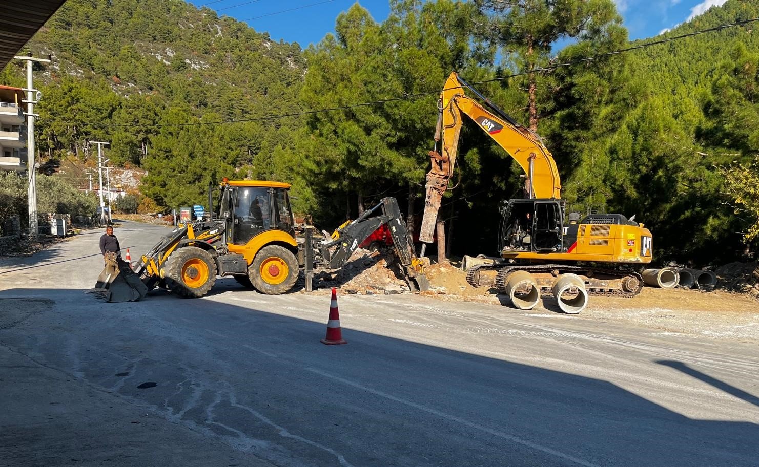 Alanya’daki Kırsal Yollara Kış Bakımı