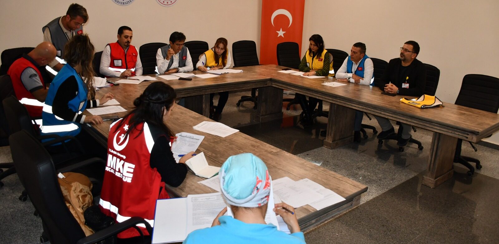 Alanya Eğitim ve Araştırma Hastanesi’nde Gerçeği Aratmayan Yangın Tatbikatı