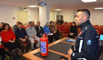 Alanya’da Büyükşehir Personeline Yangın Eğitimi