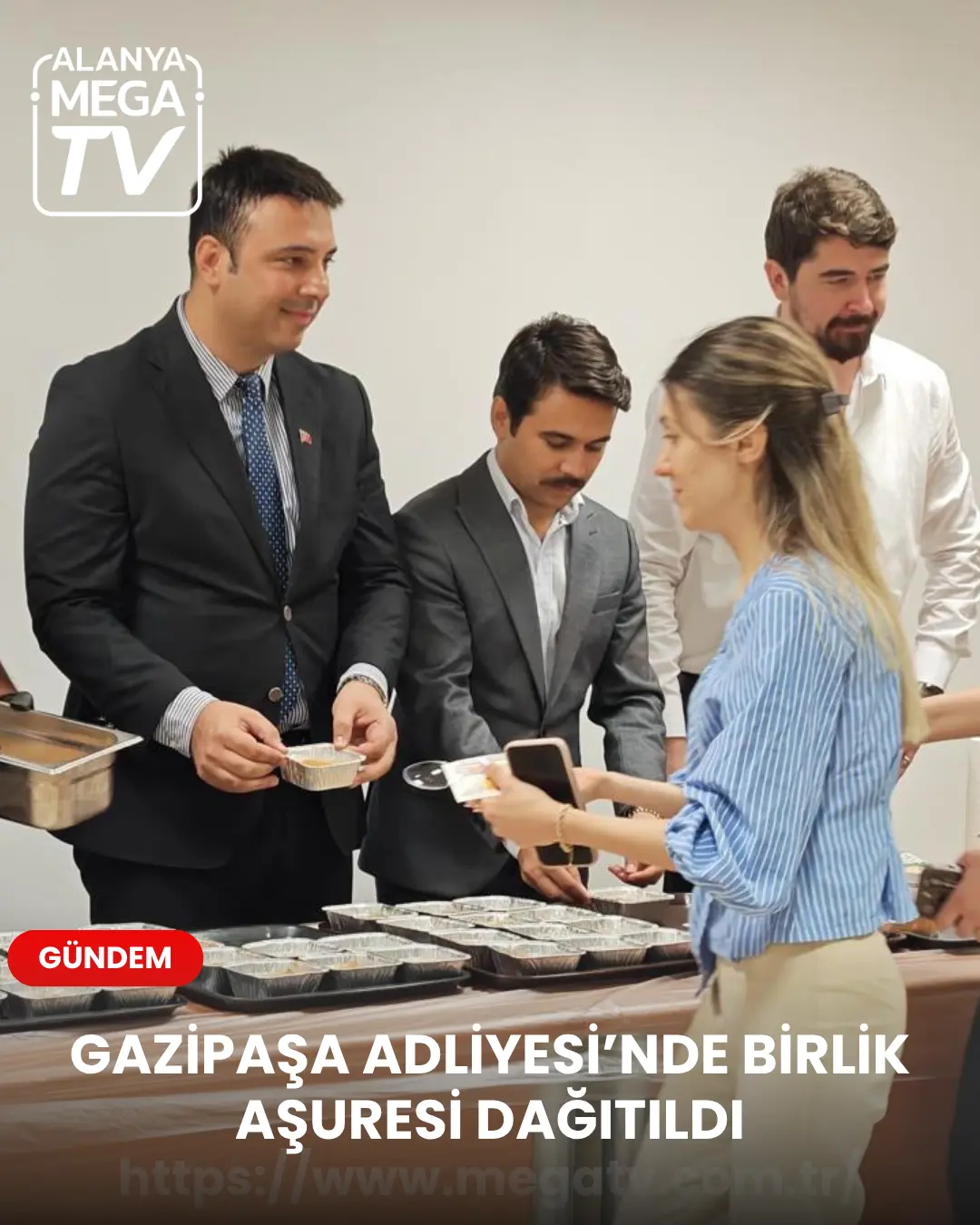 GAZİPAŞA ADLİYESİ’NDE BİRLİK AŞURESİ DAĞITILDI