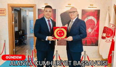 Alanya Cumhuriyet Başsavcısı Celal Tekin’den Gazipaşa Cumhuriyet Başsavcısı Tarık Korkmaz’a Ziyaret