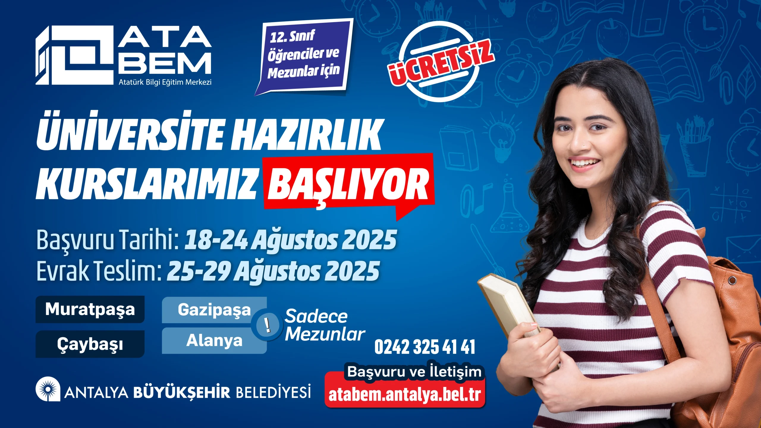 Büyükşehir’in YKS Hazırlık Kursu kayıtları başladı