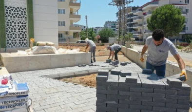 Pazarcı Mahallesi’ndeki Yeni Caminin Çevre Düzenlemesi Tamamlandı